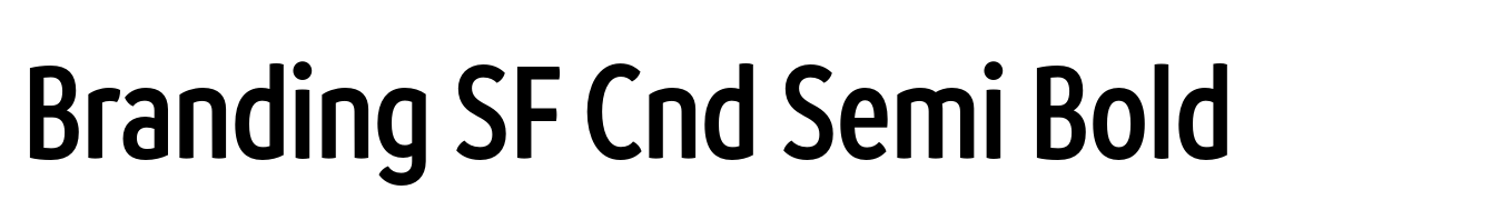 Branding SF Cnd Semi Bold